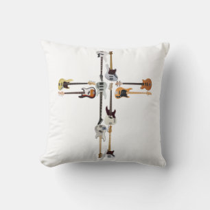 Guitar Lover Guitar Cross Gift Cushion