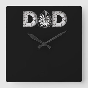 Guitar Lover   Guitar Dad Gift For Dad Square Wall Clock