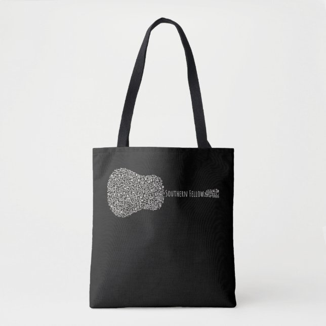 Guitar Lover | Guitar Notes Gift Tote Bag (Front)