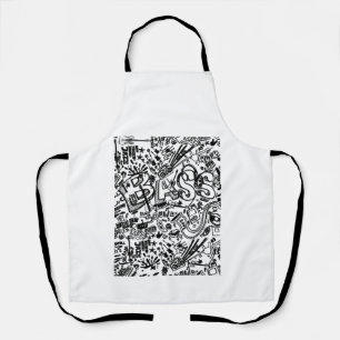 Guitar Lover Guitar Pattern Gift Apron