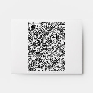 Guitar Lover Guitar Pattern Gift Envelope