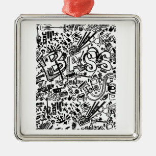 Guitar Lover Guitar Pattern Gift Metal Tree Decoration