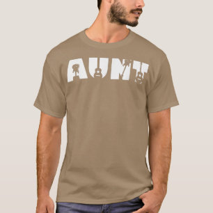 Guitar Lover Guitarist Aunt Funny Music Mothers Da T-Shirt