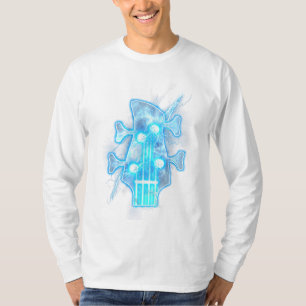 Guitar Lover Head Of A Bass Guitar Player T-Shirt