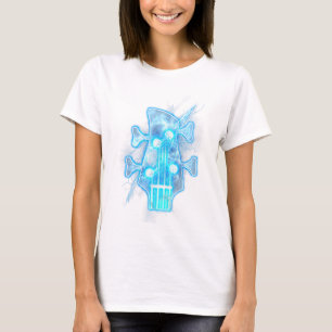 Guitar Lover   Head Of A Bass Guitar Player T-Shirt