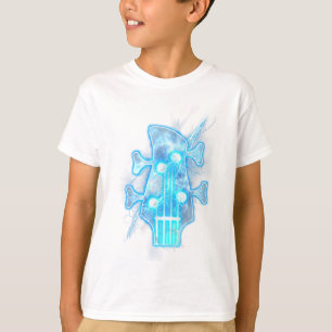 Guitar Lover Head Of A Bass Guitar Player T-Shirt