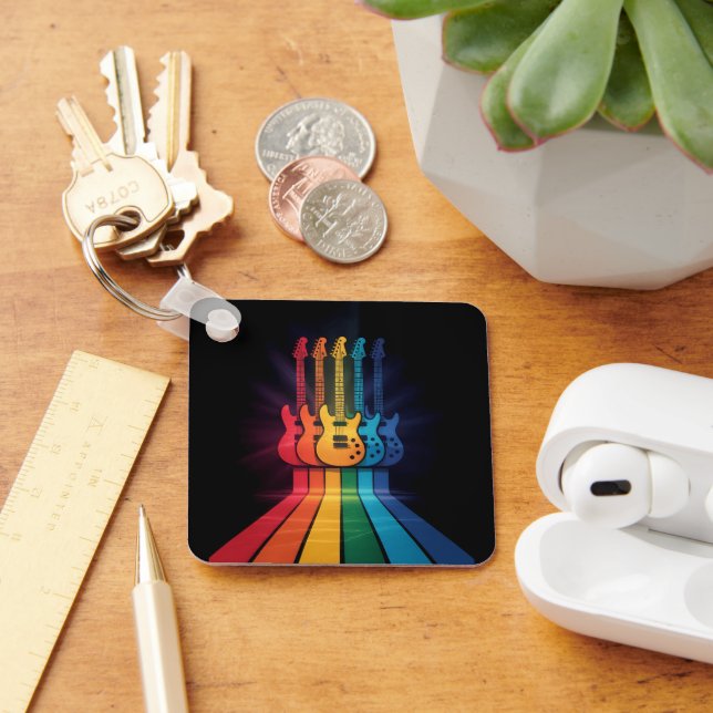 Guitar Lover Key Ring (Desk)