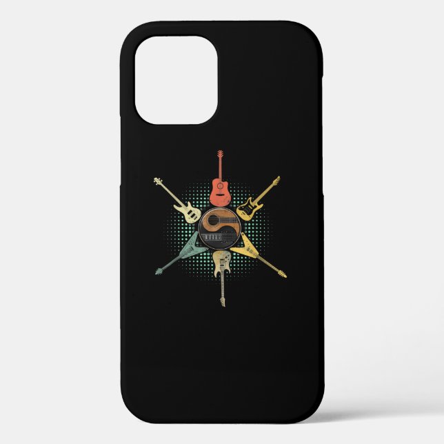 Guitar Lover| Retro Style | Gift For Guitarist Case-Mate iPhone Case (Back)
