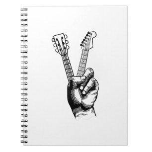 Guitar Lover Say Hi Guitar Gift Notebook