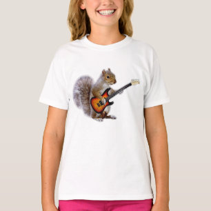 Guitar Lover Squirrel Playing Guitar T-Shirt