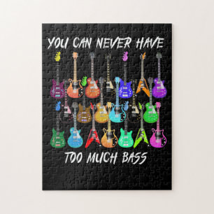 Guitar Lover   You Can Never Have To Much Bass Jigsaw Puzzle