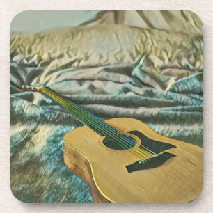 Guitar lovers gifts coaster