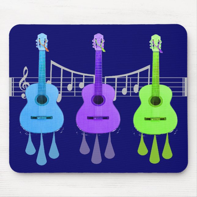 Guitar Lovers Gifts Mouse Mat (Front)