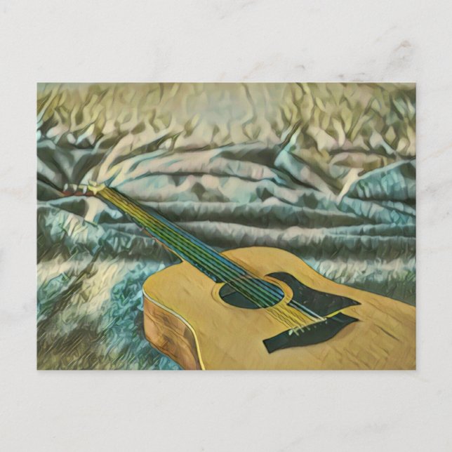 Guitar lovers gifts postcard (Front)
