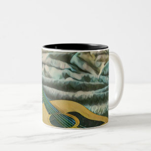 Guitar lovers gifts Two-Tone coffee mug