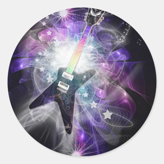 Guitar Magic Music Sticker (Front)