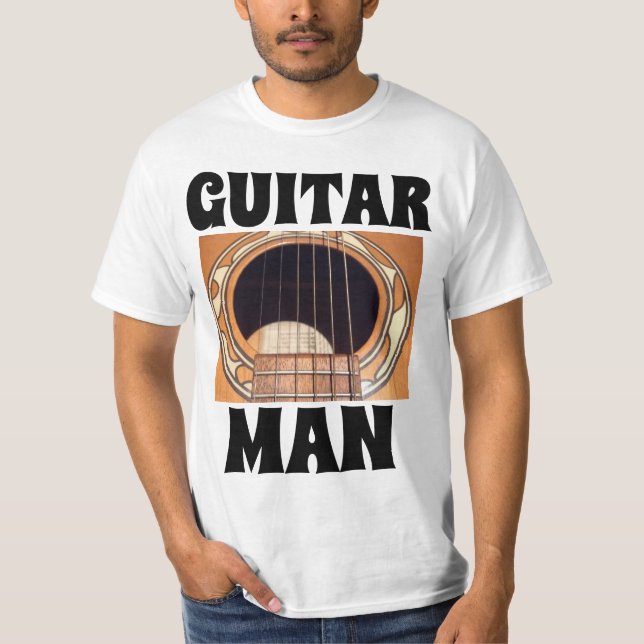 GUITAR MAN ACCOUSTIC MENS T-SHIRTS (Front)
