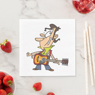 Guitar Man Rockstar Napkin