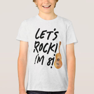 Guitar Music Birthday Party T-shirt Tri-Blend Shirt