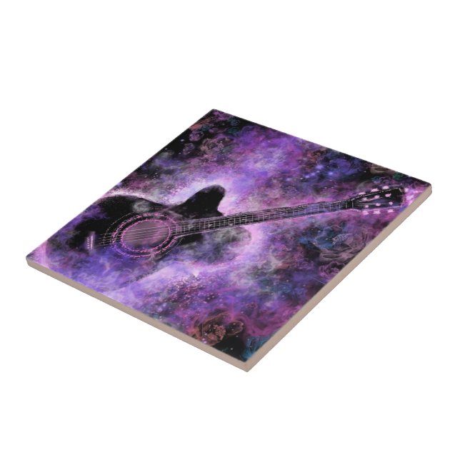 Guitar Music Ceramic Tile (Side)