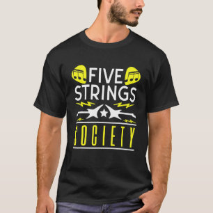 Guitar Music Five Strings Society T-Shirt