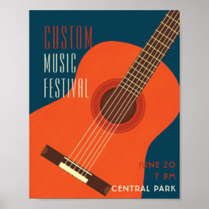 Guitar/Music illustration design Poster