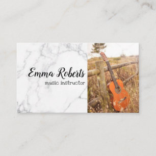 Guitar   Music Instructor Business Card