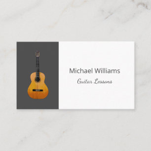 Guitar Music Lessons Musical Instrument Business Card