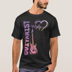 Guitar Music Lover Guitarist Heartbeat511 T-Shirt
