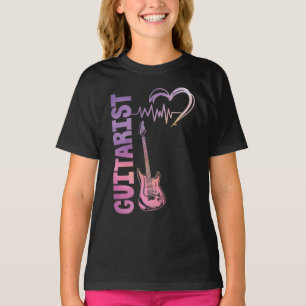 Guitar Music Lover Guitarist Heartbeat T-Shirt
