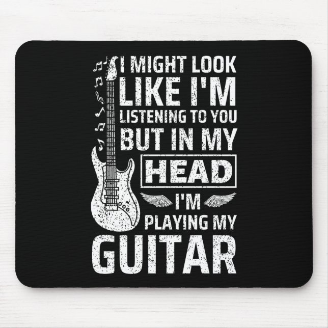 Guitar Music Mouse Mat (Front)