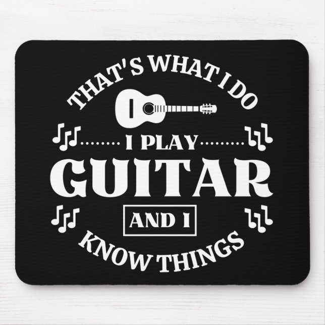 Guitar Music Mouse Mat (Front)