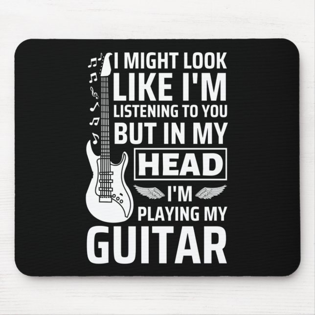 Guitar Music Mouse Mat (Front)