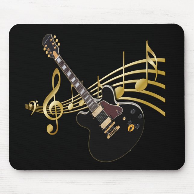 Guitar Music Mouse Pad (Front)