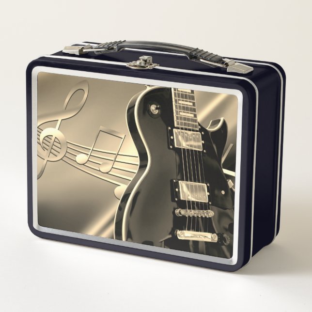 Guitar & Music Note Lunchbox (Front)