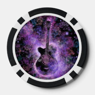 Guitar Music Poker Chips