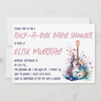 Guitar, Music, Rock-A-Bye Baby Shower