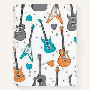 Guitar Music Spiral Notebook