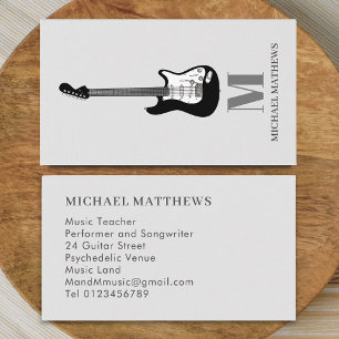 Guitar Music Teacher  Business Card