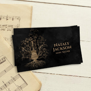 Guitar Music Tree Business Card