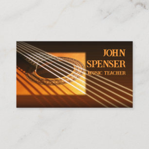 Guitar Music Tutor Business Card