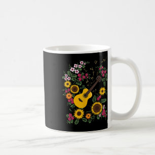 Guitar Music Ukraine Sunflower Floral Ukrainian Vy Coffee Mug