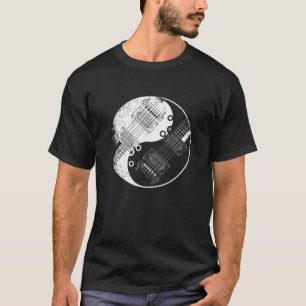 Guitar Musical Instrument Guitar Yin Yang Symbol T-Shirt