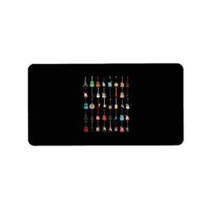 Guitar Musical Instrument Rock and Roll Label