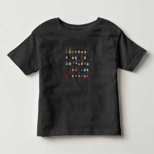 Guitar Musical Instrument Rock and Roll Toddler T-Shirt