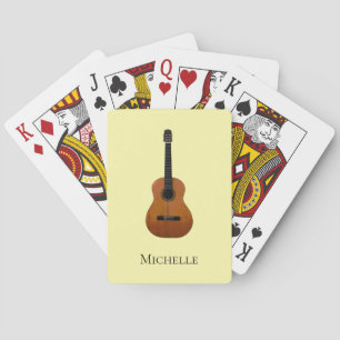 Guitar Musical Yellow Playing Cards