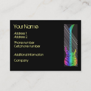 Guitar - Musician Business Card