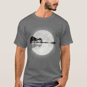 Guitar Nature Moon Guitarist Acoustic Guitar Moonl T-Shirt