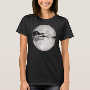 Guitar Nature Moon Retro Style Guitarist T-Shirt