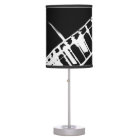 guitar neck stamp black and white